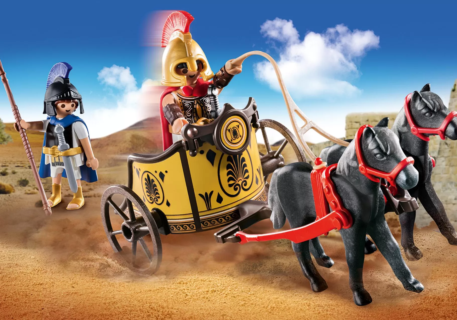 Historia | PLAYMOBIL Achilles w rydwanie z Patroklosem