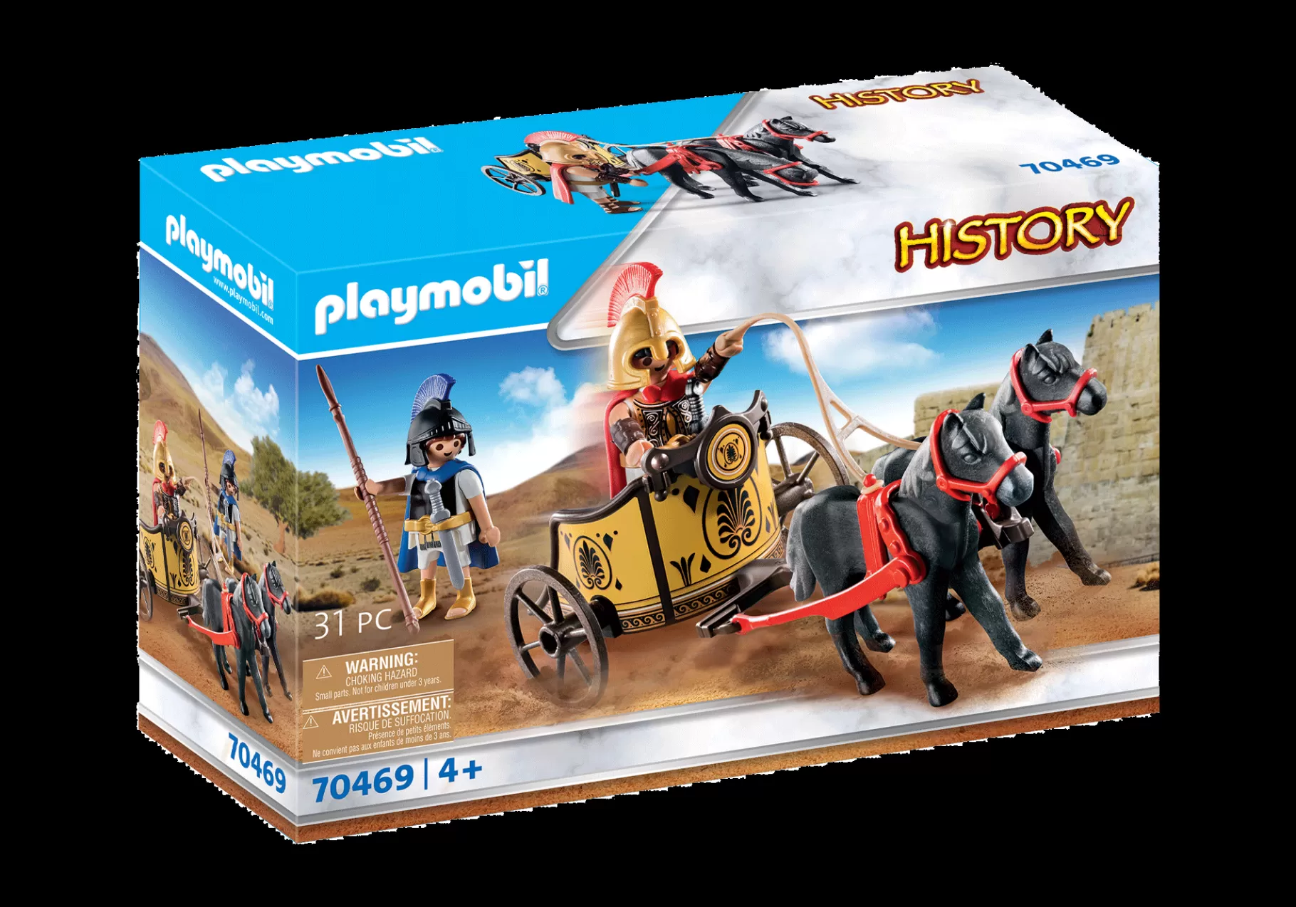 Historia | PLAYMOBIL Achilles w rydwanie z Patroklosem