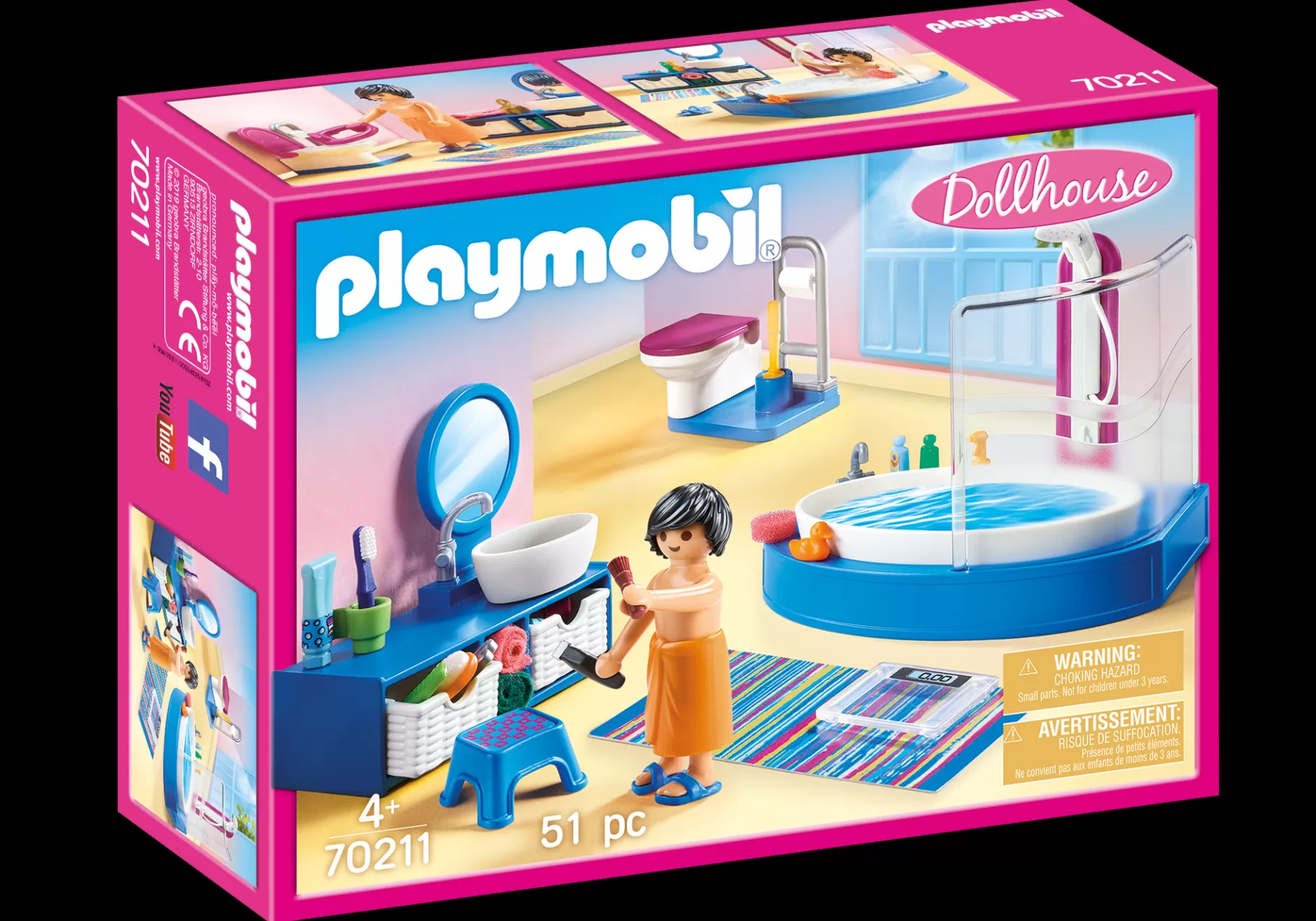 Życie Rodzinne | Dollhouse | PLAYMOBIL Łazienka z wanną