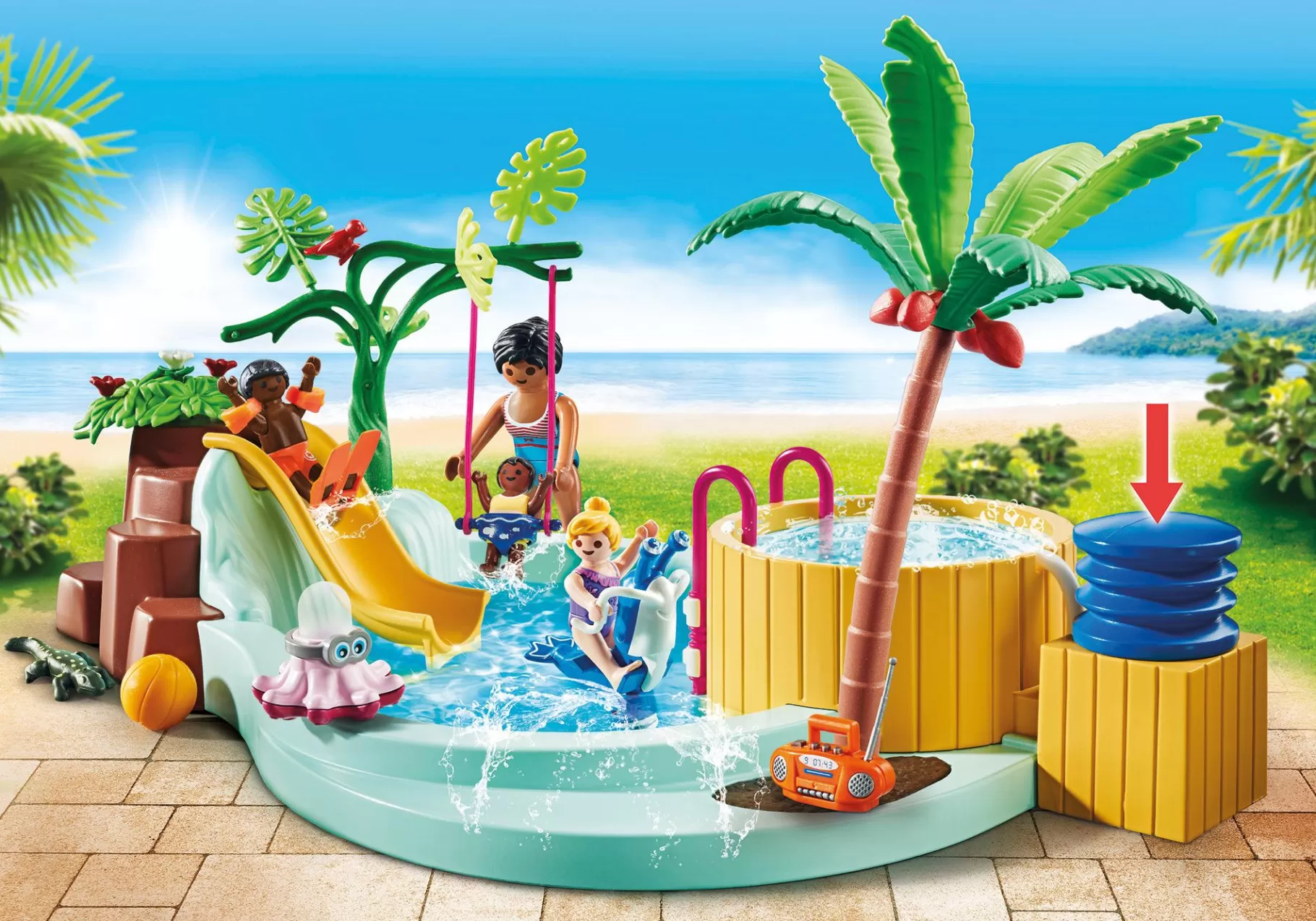 Życie Rodzinne | My Life | PLAYMOBIL Basen dla dzieci z jacuzzi