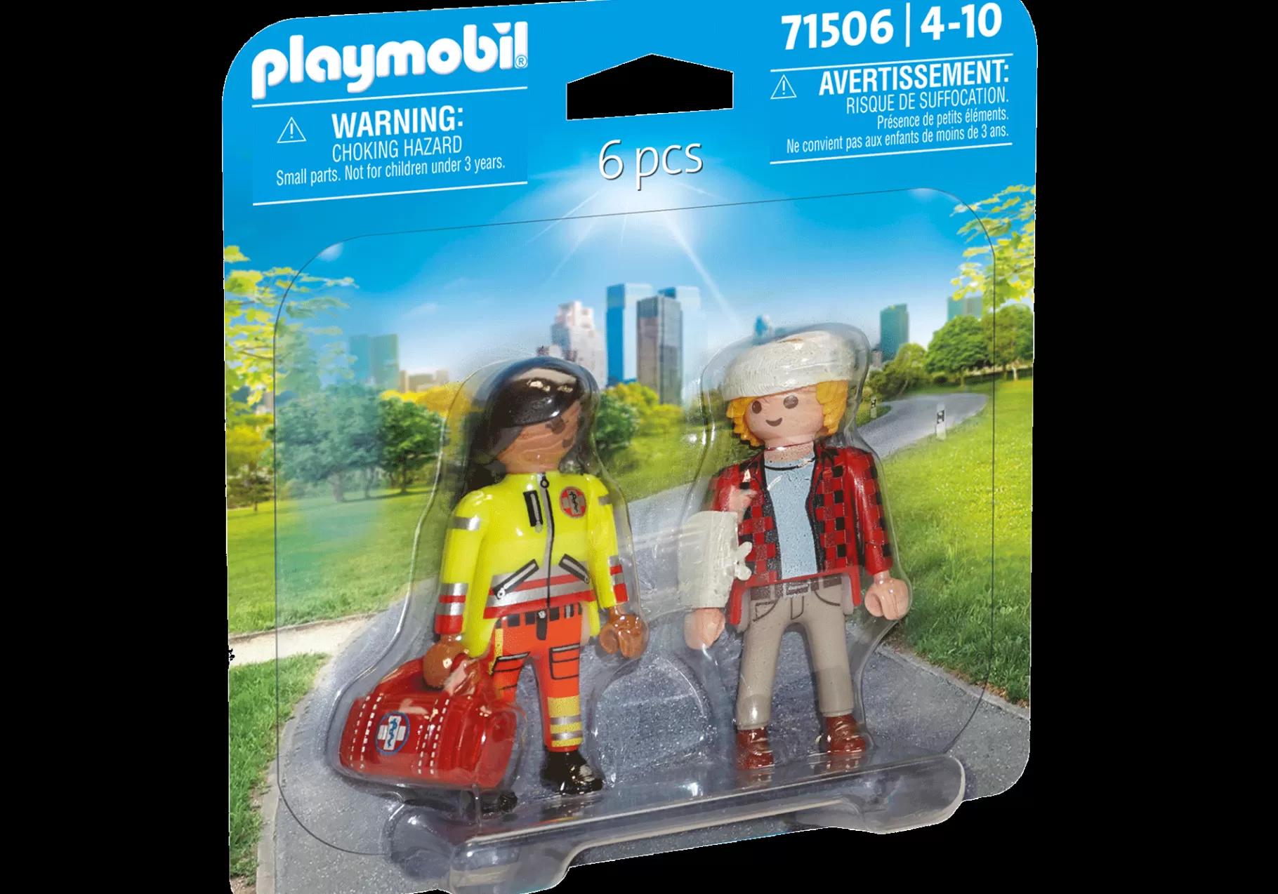 Bohaterowie Dnia Codziennego | My Life | PLAYMOBIL DuoPack Sanitariusz z pacjentem