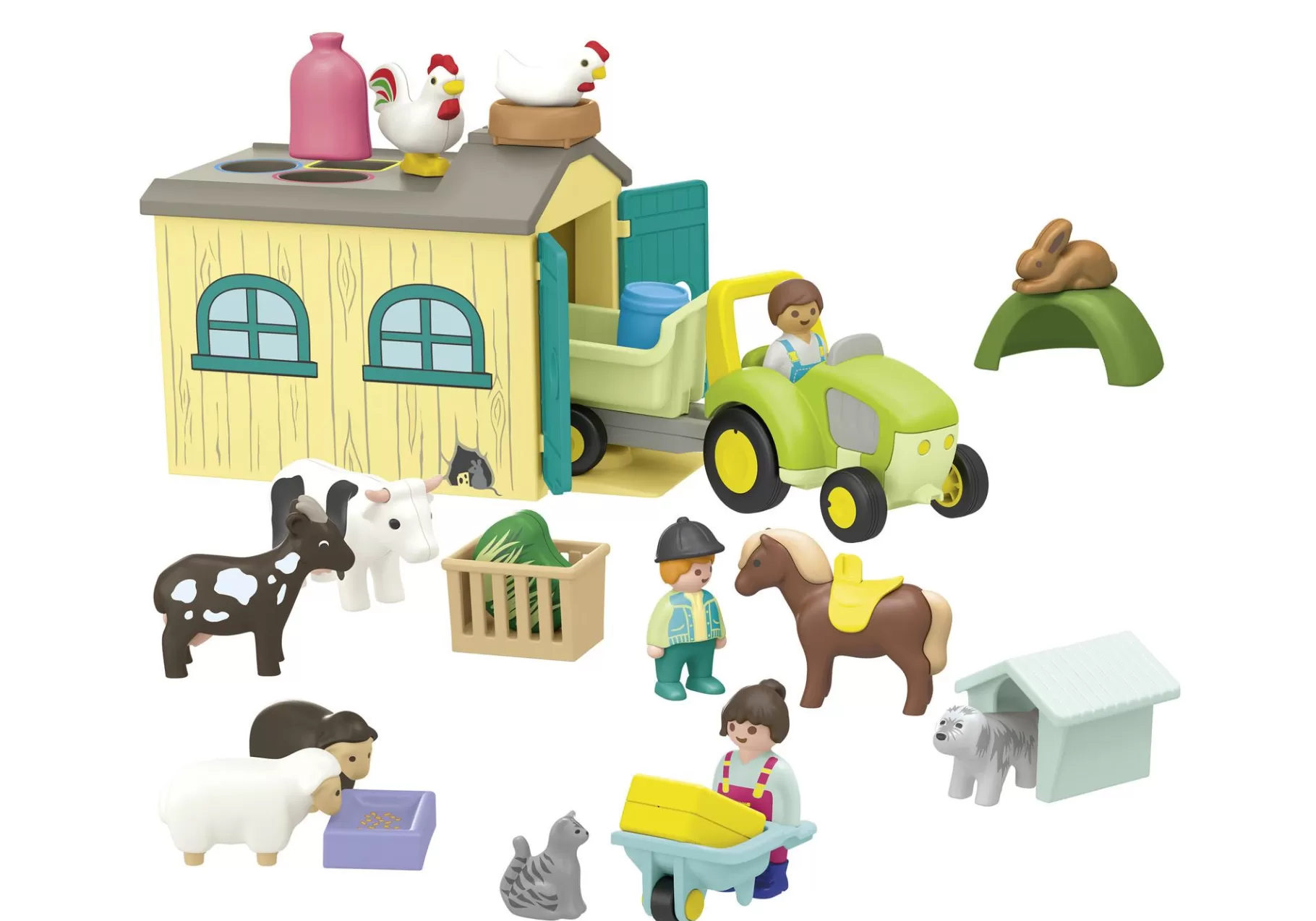 Życie Rodzinne | PLAYMOBIL JUNIOR: Przygoda na gospodarstwie z traktorem, przyczepą i zwierzętami