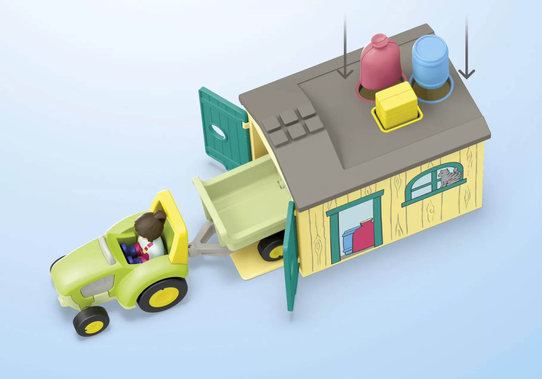 Życie Rodzinne | PLAYMOBIL JUNIOR: Przygoda na gospodarstwie z traktorem, przyczepą i zwierzętami