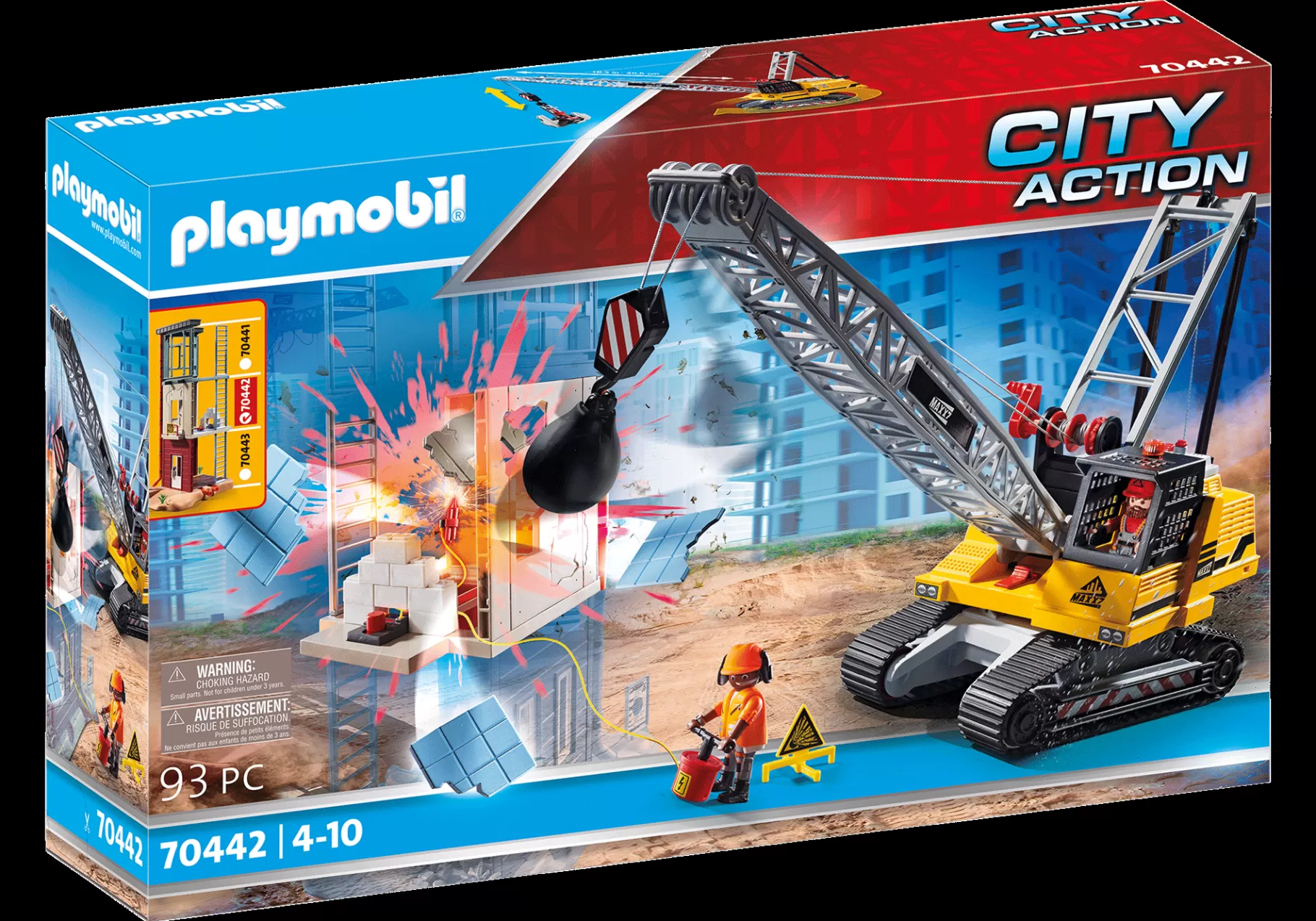 Akcja I Przygoda | Action Heroes | PLAYMOBIL Koparka linowa z elementem konstrukcyjnym