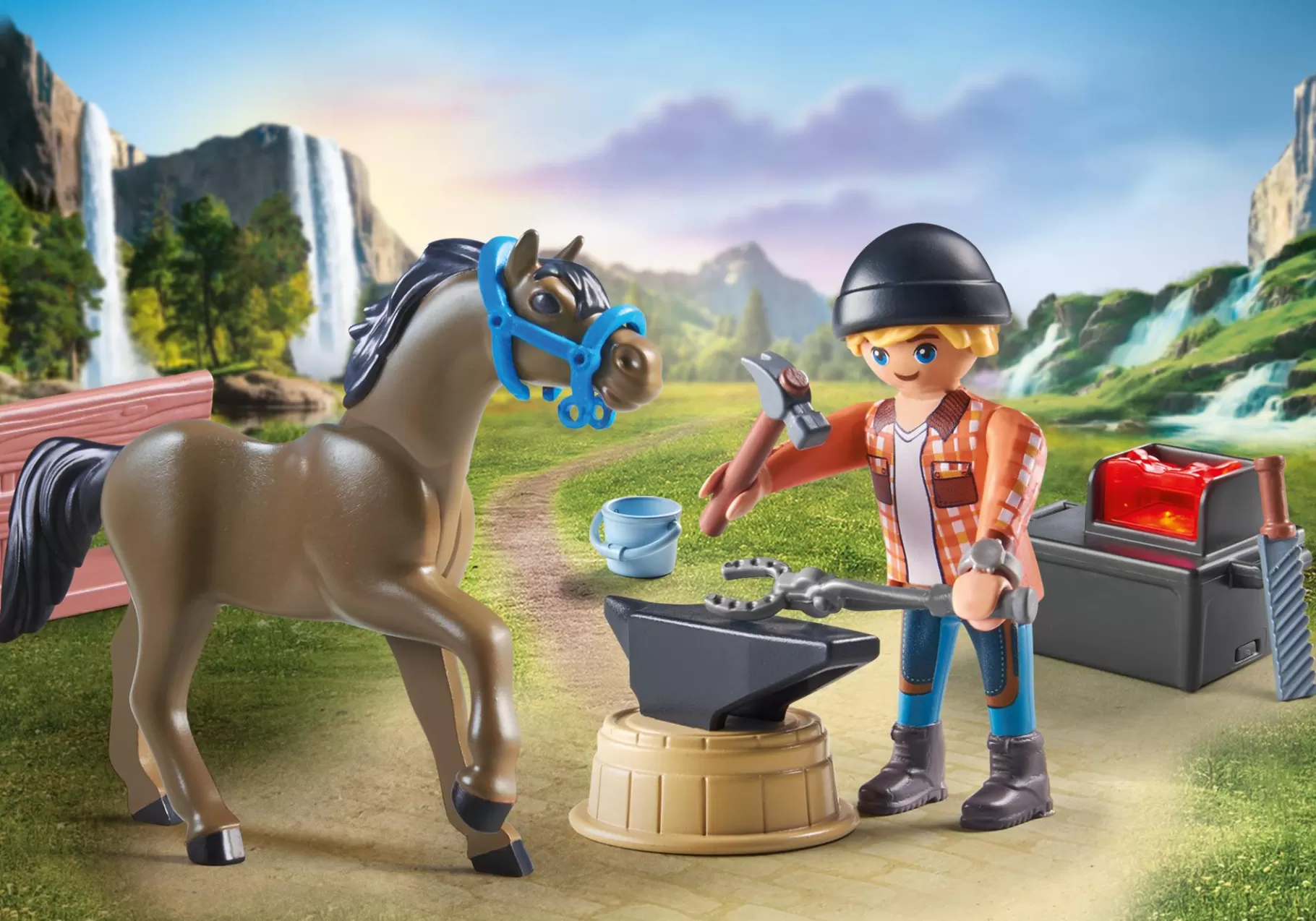 Zwierzęta | PLAYMOBIL Kowal Ben i Achilles