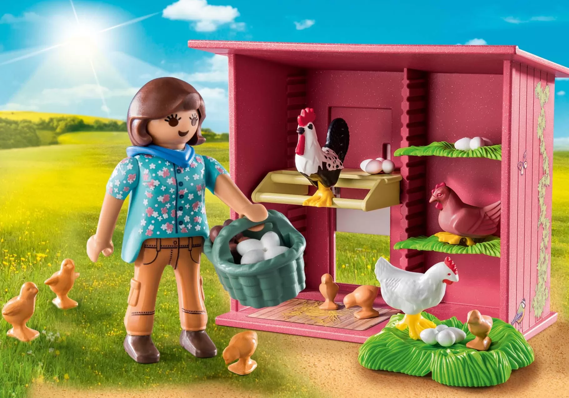 Życie Rodzinne | Zwierzęta | PLAYMOBIL Kury z pisklętami