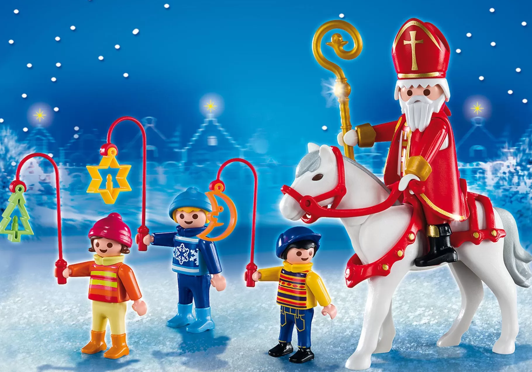 Historia | PLAYMOBIL Mikołaj i dzieci z latarniami