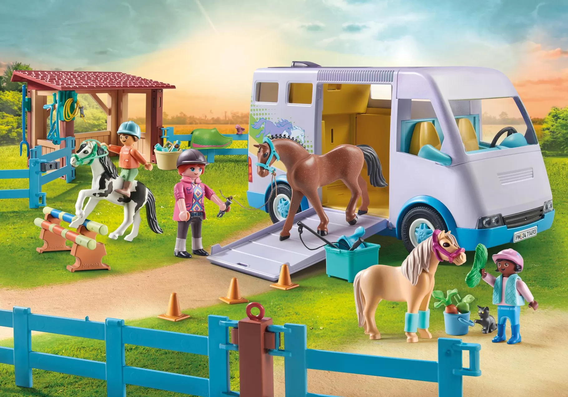 Zwierzęta | PLAYMOBIL Mobilna nauka jazdy konnej