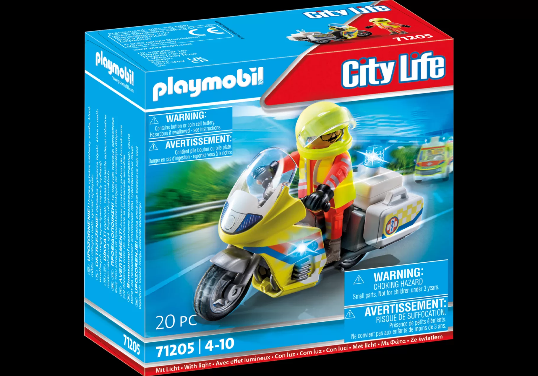 Bohaterowie Dnia Codziennego | My Life | PLAYMOBIL Motor ratunkowy ze światłem