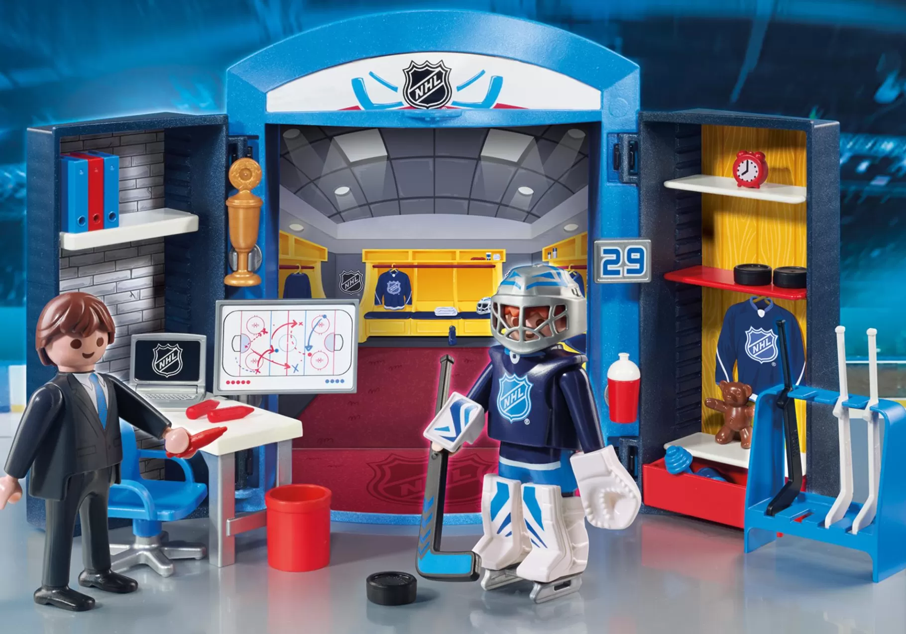 Akcja I Przygoda | PLAYMOBIL NHL™ Locker Room Play Box