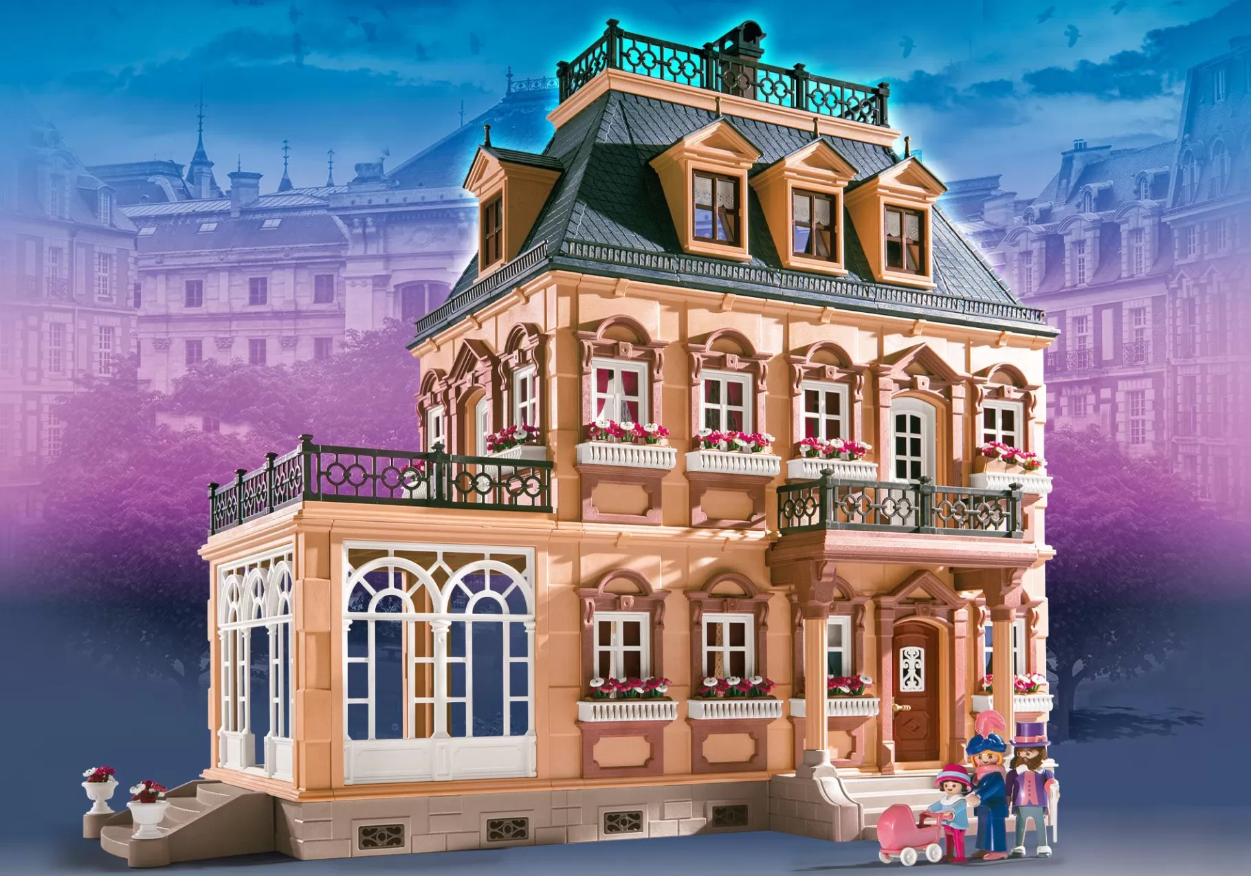 Historia | Dollhouse | PLAYMOBIL Nostalgiczny duży domek dla lalek