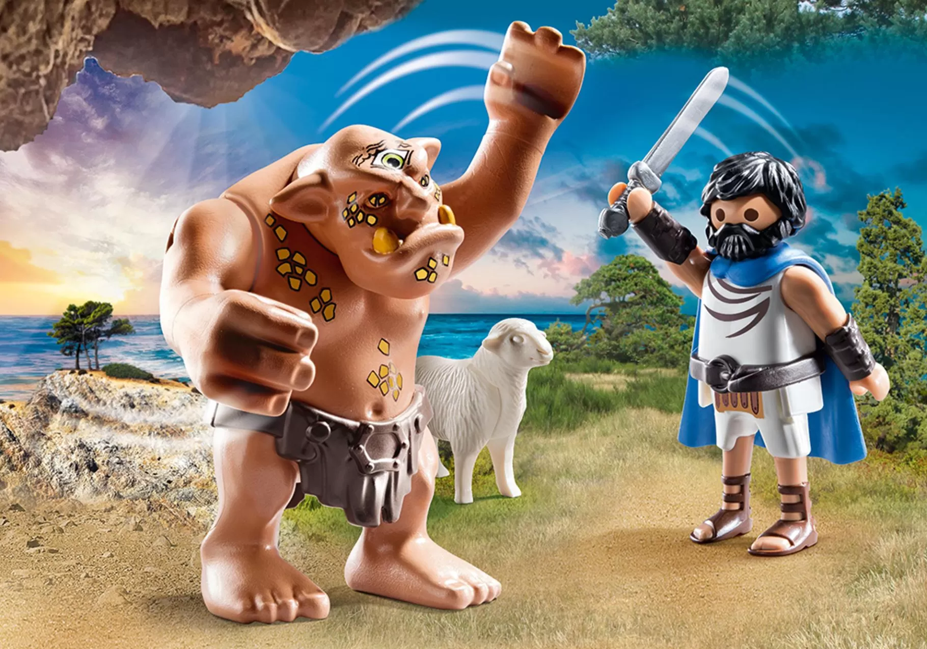 Historia | PLAYMOBIL Odyseusz i Polifem