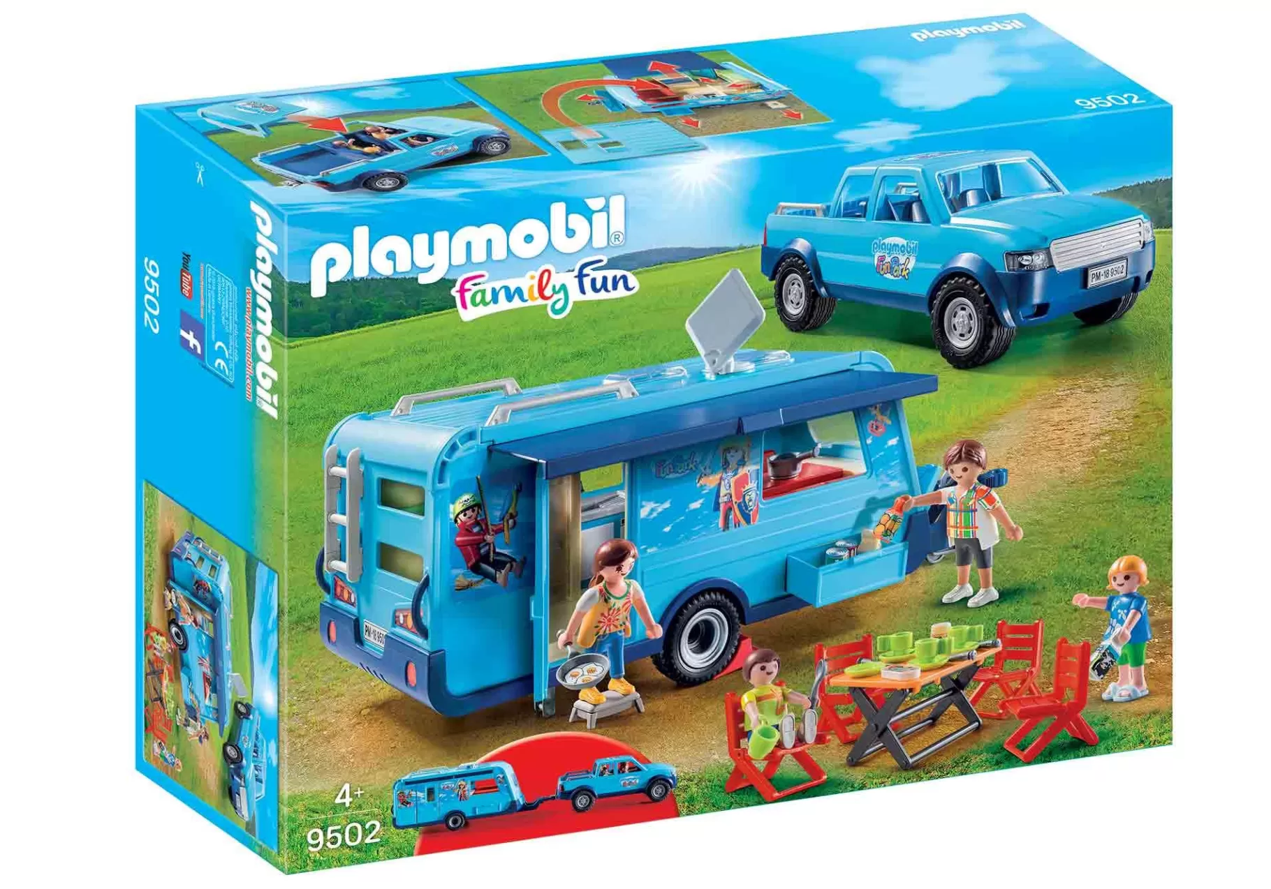 Życie Rodzinne | My Life | PLAYMOBIL Pick-Up z przyczepą kempingową FunPark