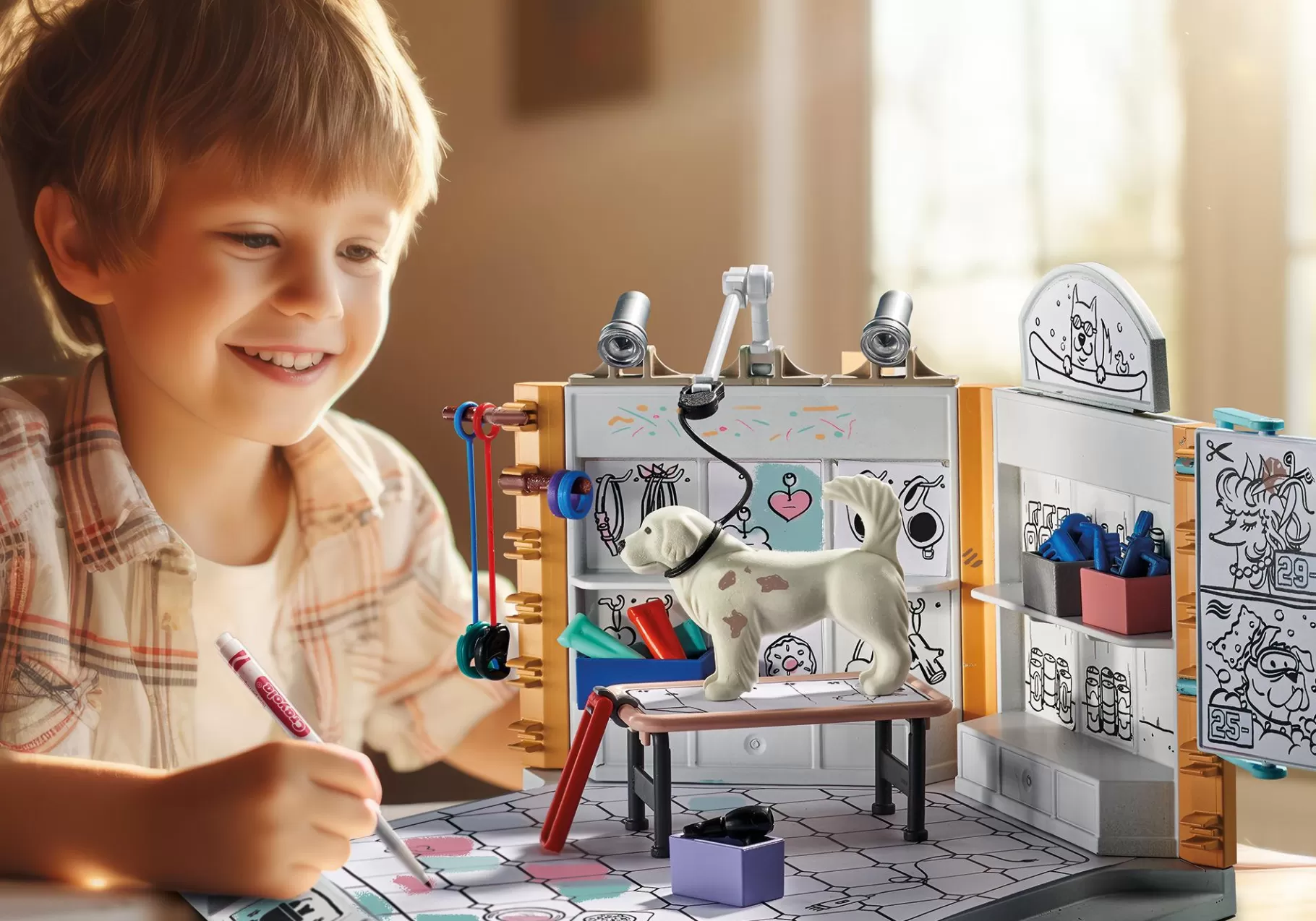 Życie Rodzinne | PLAYMOBIL Color Salon dla psów