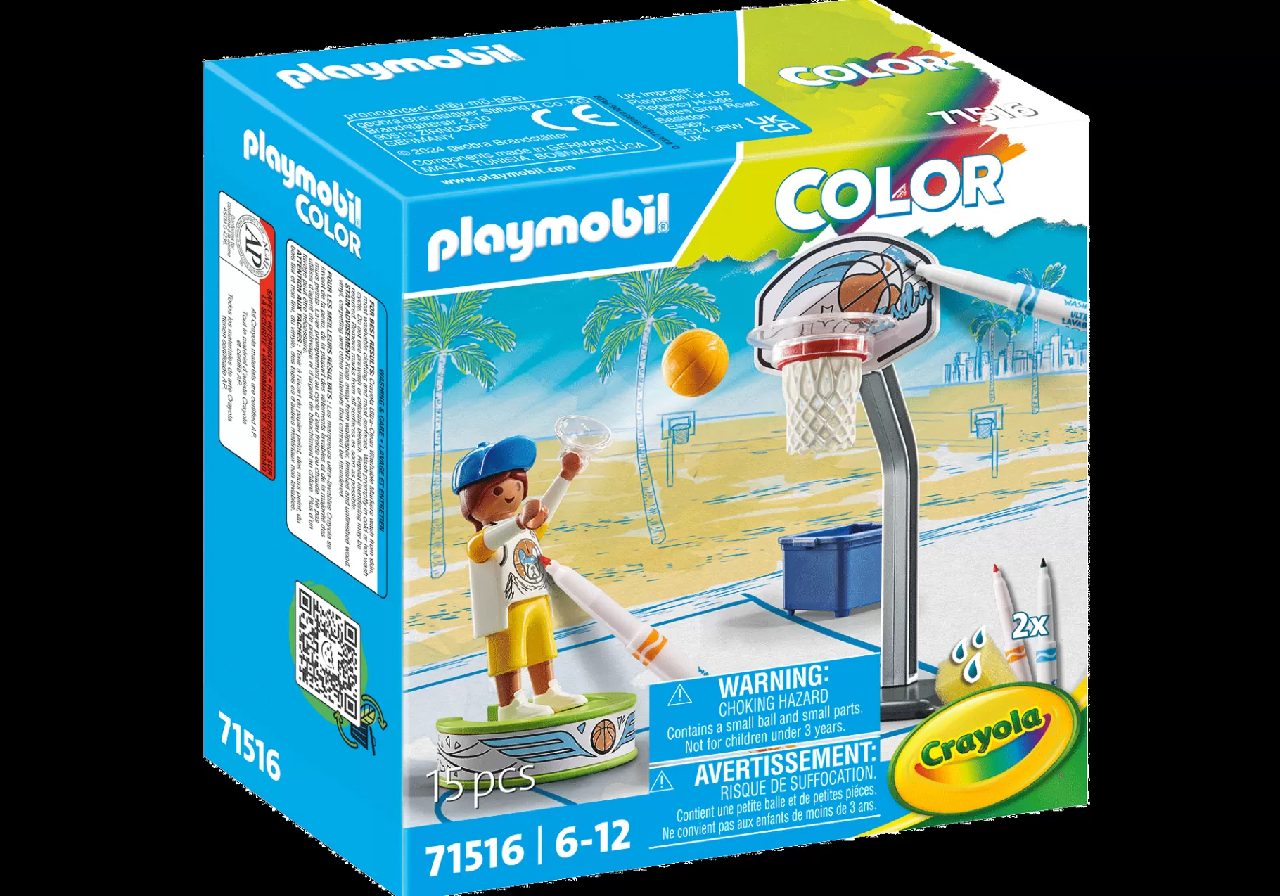 Życie Rodzinne | PLAYMOBIL Color Skater z piłką do koszykówki