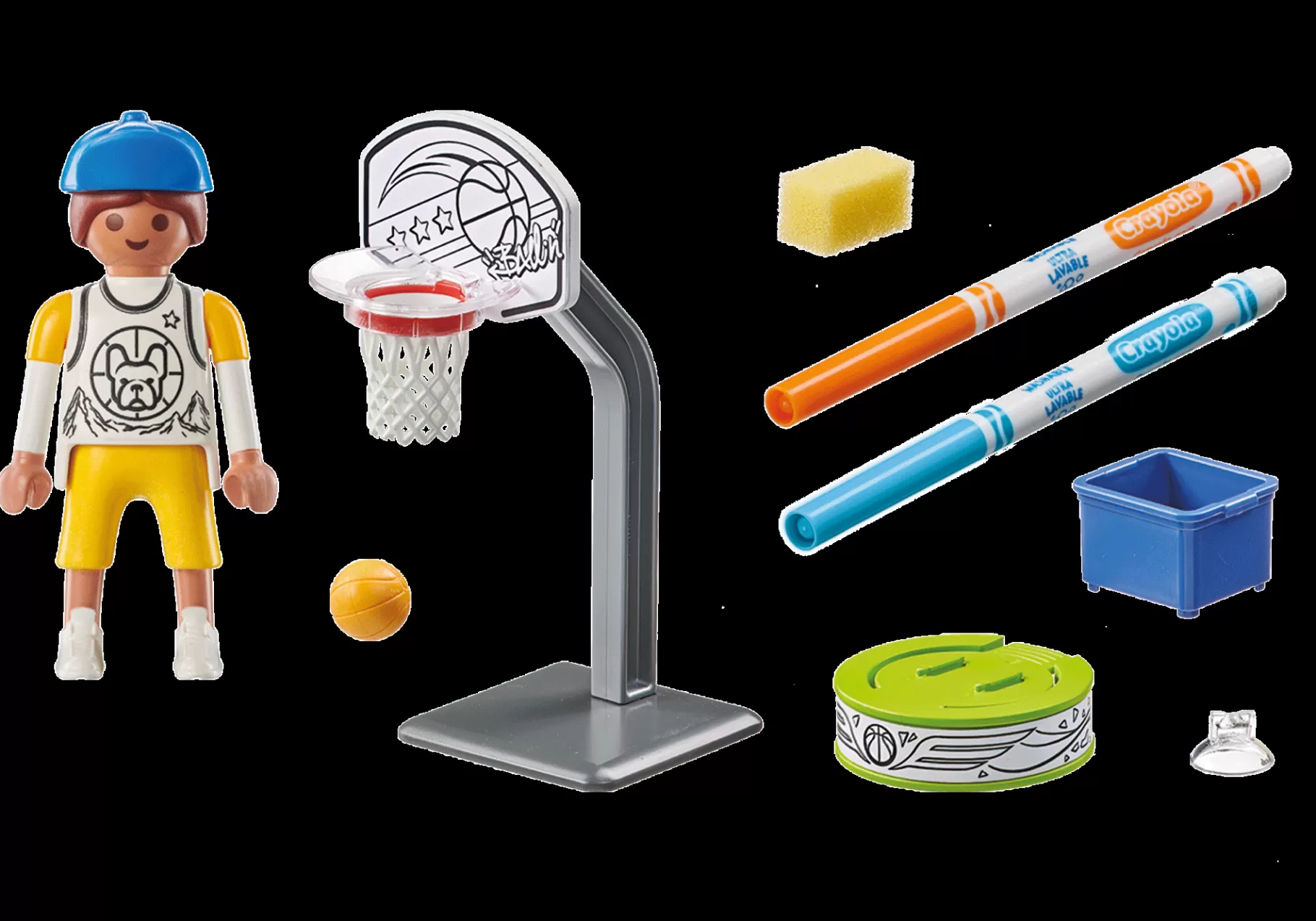 Życie Rodzinne | PLAYMOBIL Color Skater z piłką do koszykówki