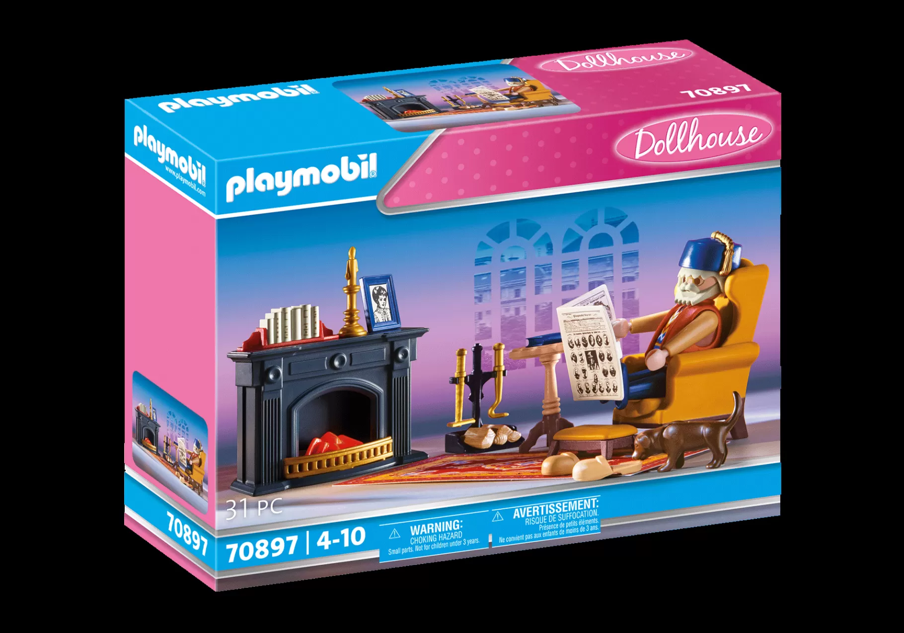 Historia | Dollhouse | PLAYMOBIL Pokój kominkowy