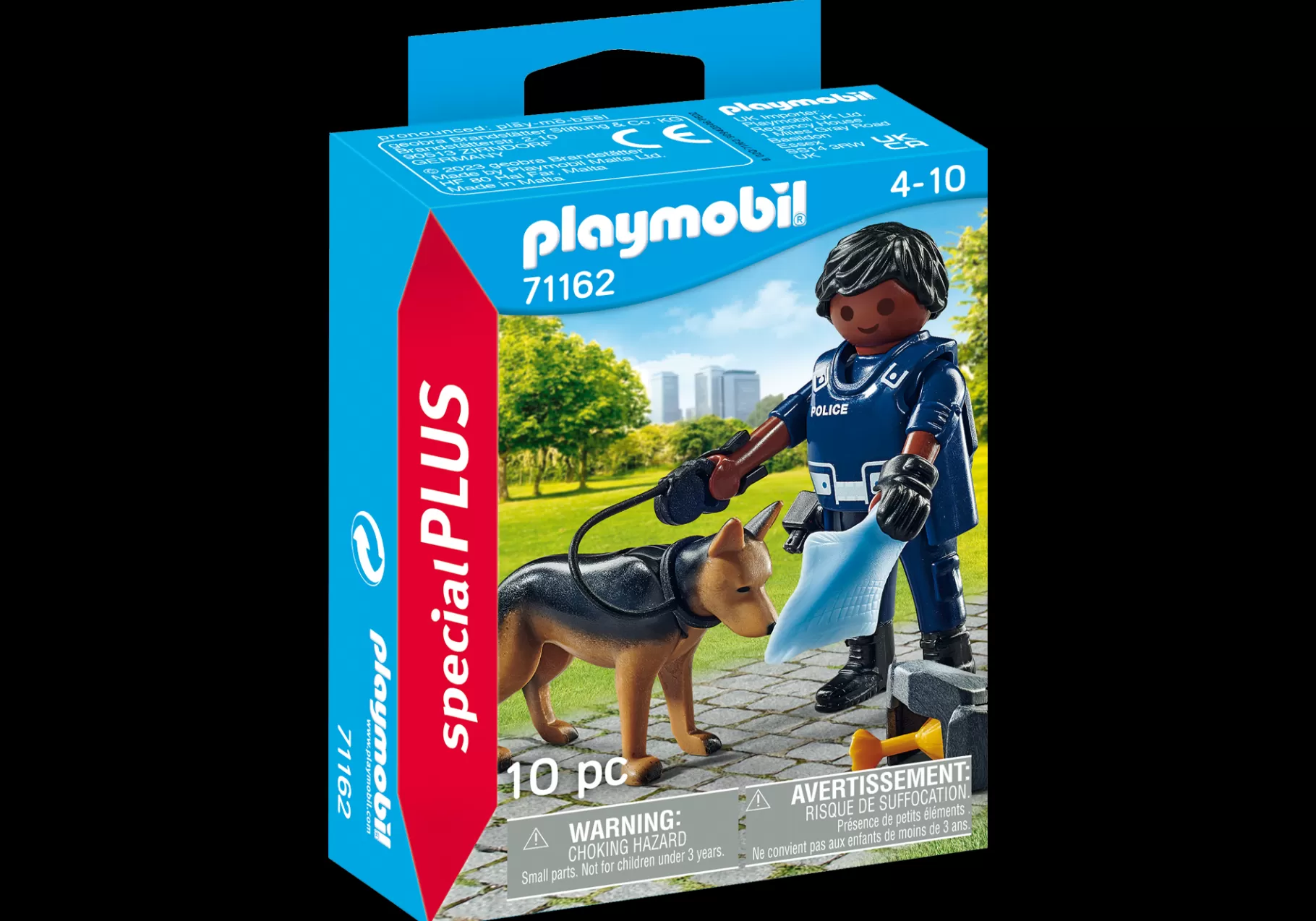 Akcja I Przygoda | Bohaterowie Dnia Codziennego | PLAYMOBIL Policjant z psem tropiącym