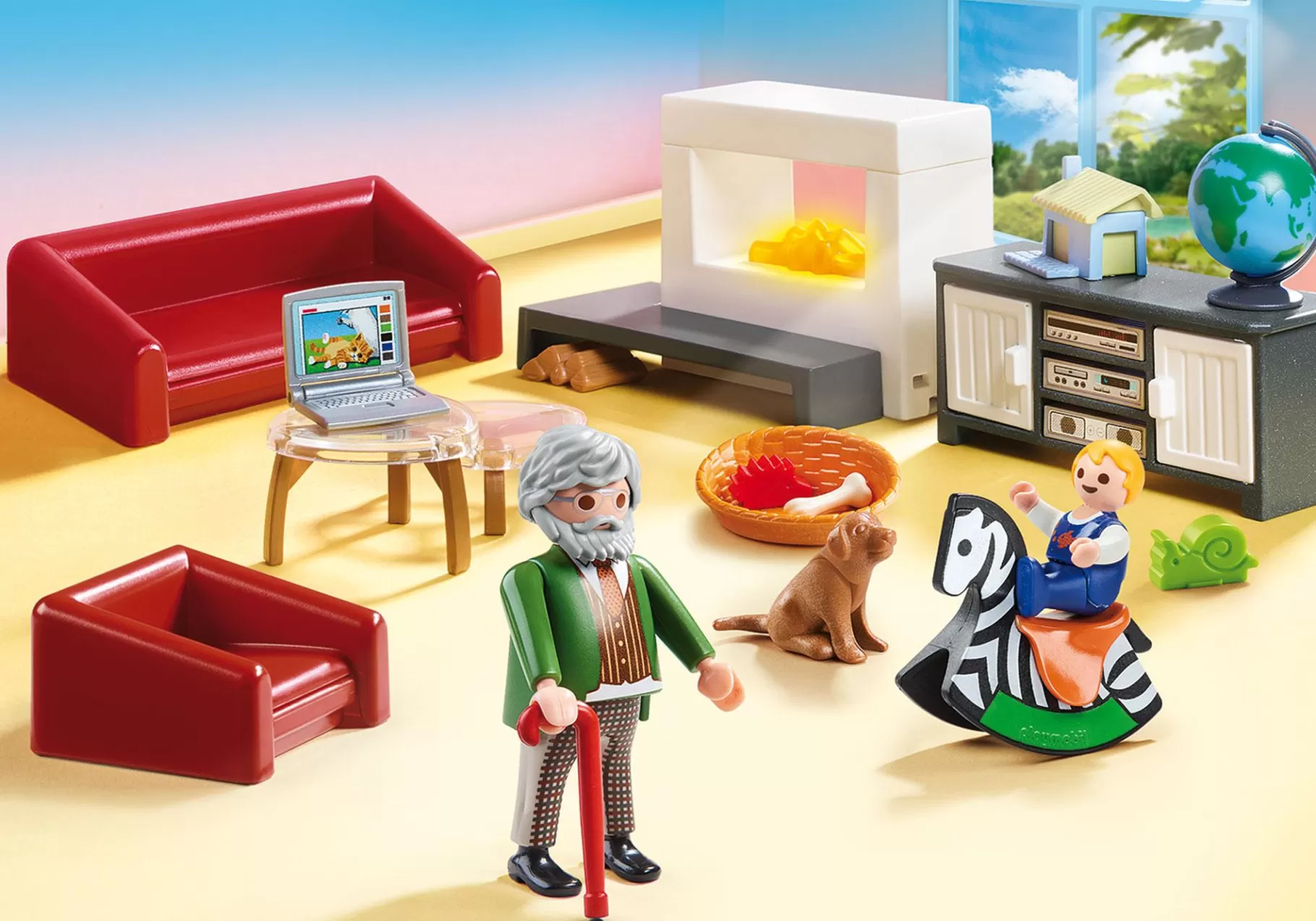 Życie Rodzinne | Dollhouse | PLAYMOBIL Przytulny salon