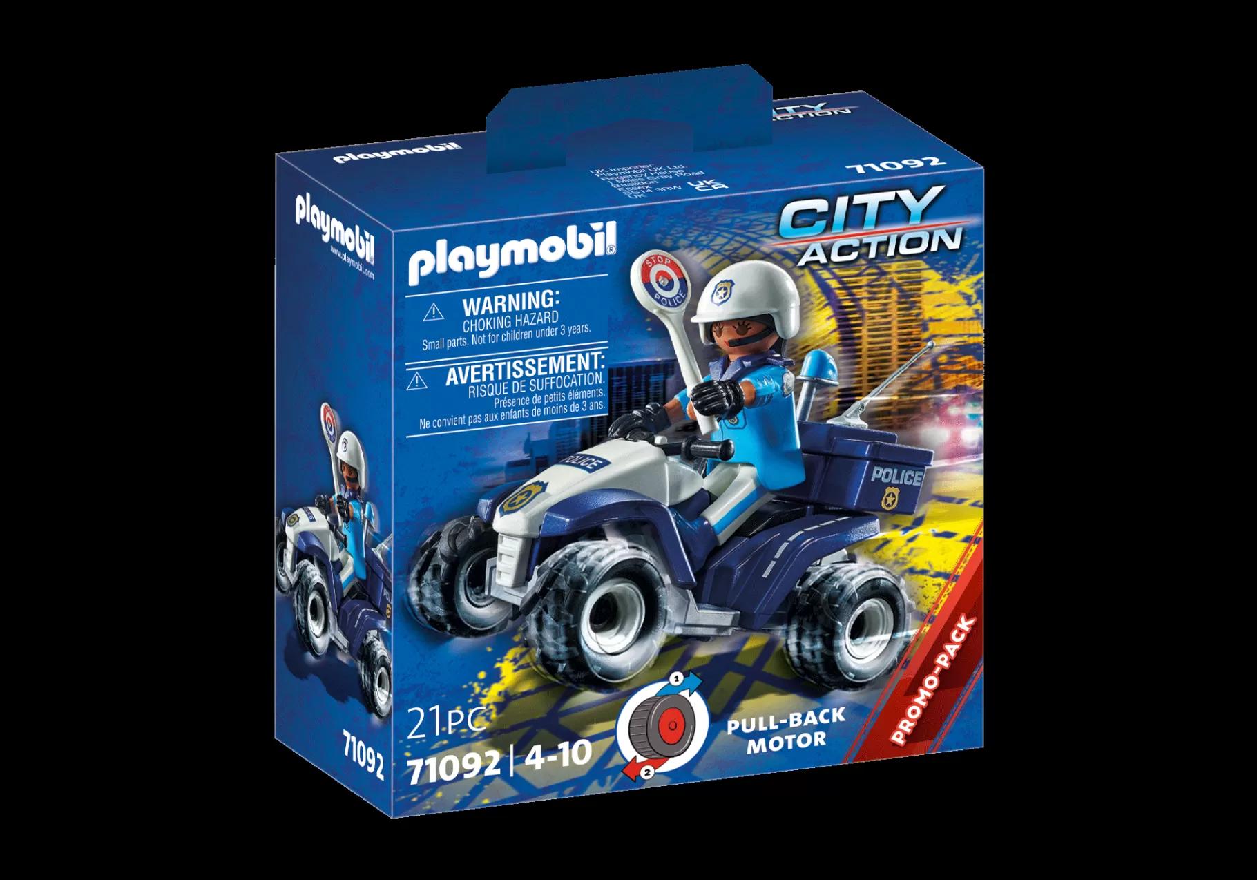 Bohaterowie Dnia Codziennego | Akcja I Przygoda | PLAYMOBIL Quad policyjny