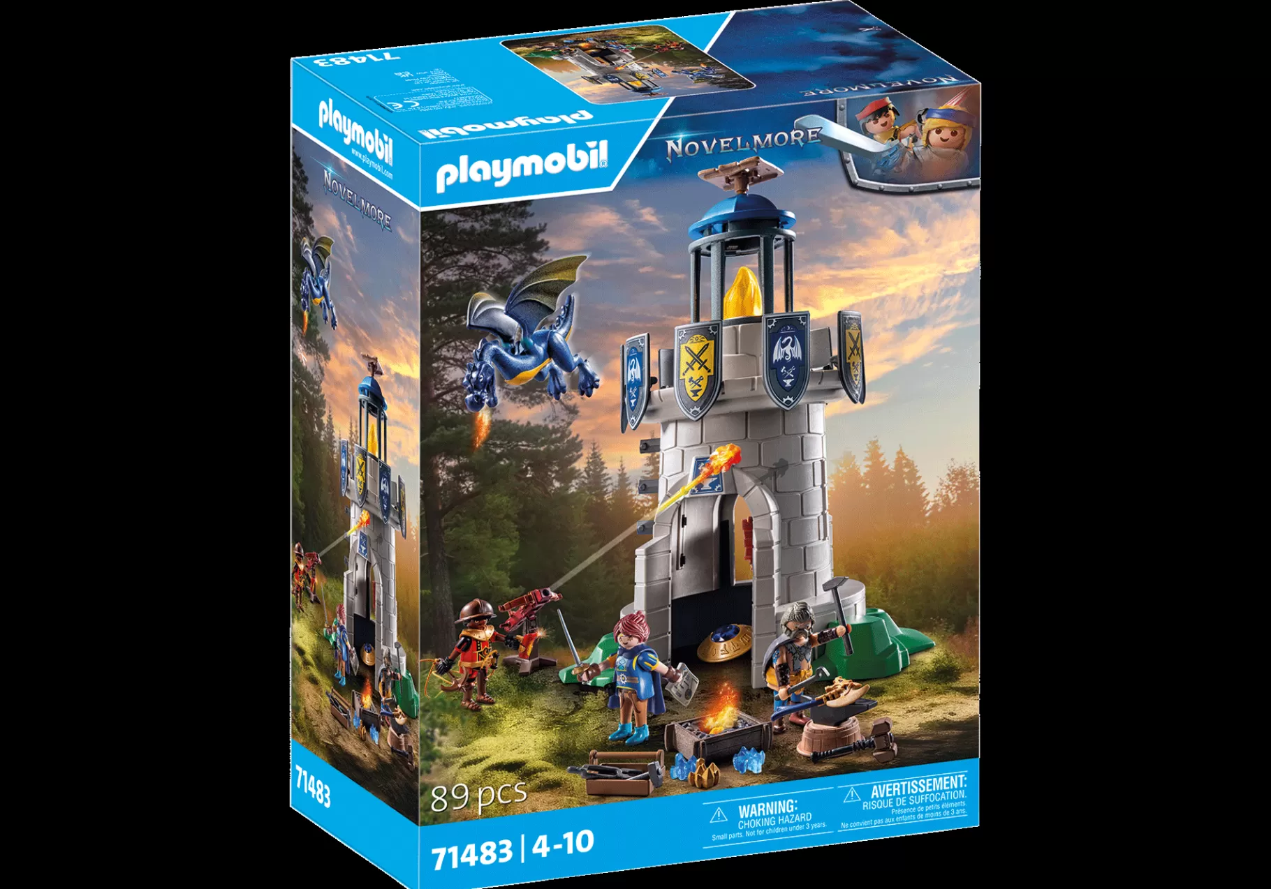 Fantazja | Akcja I Przygoda | PLAYMOBIL Rycerska wieża z kowalem i smokiem