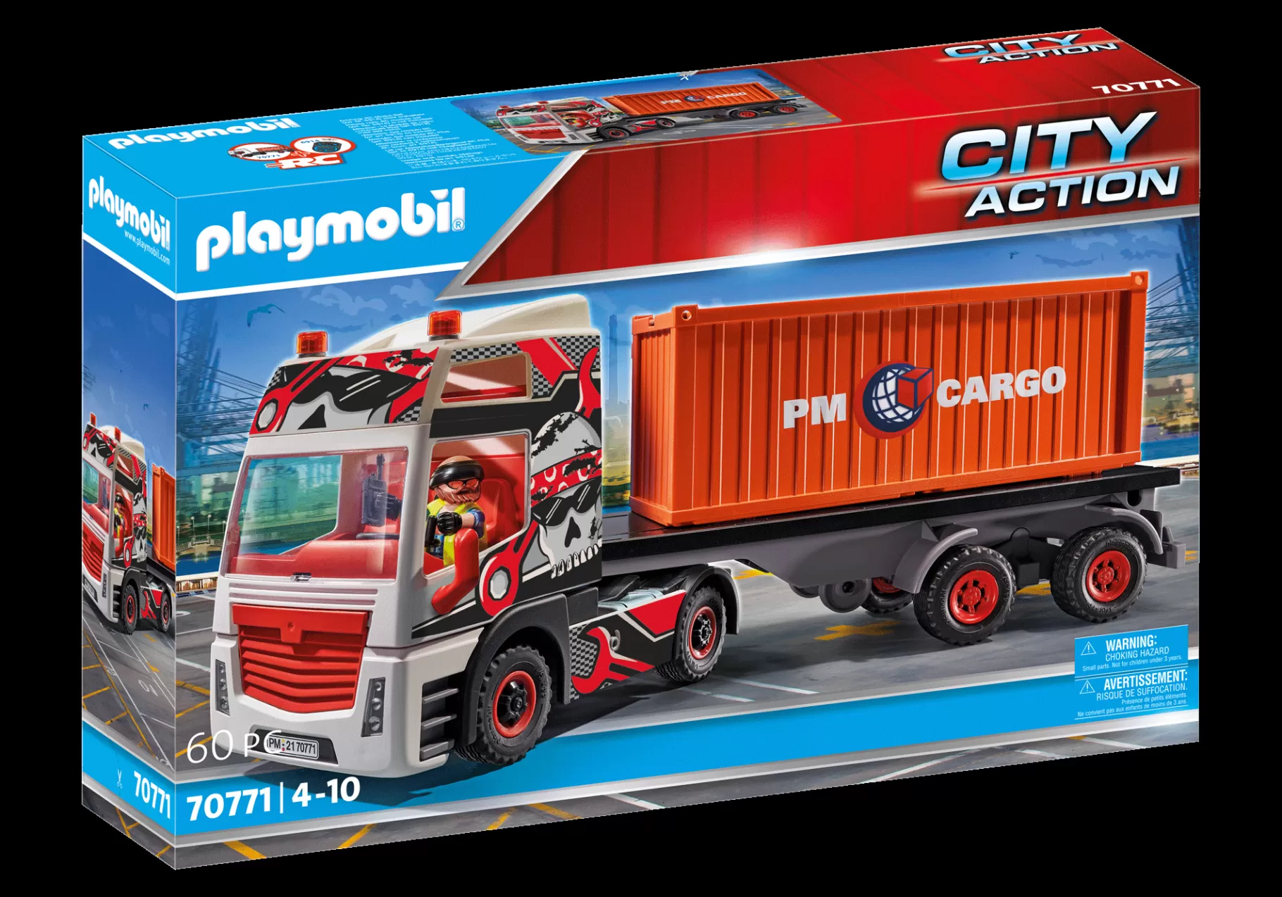 Akcja I Przygoda | Action Heroes | PLAYMOBIL Samochód ciężarowy z przyczepą