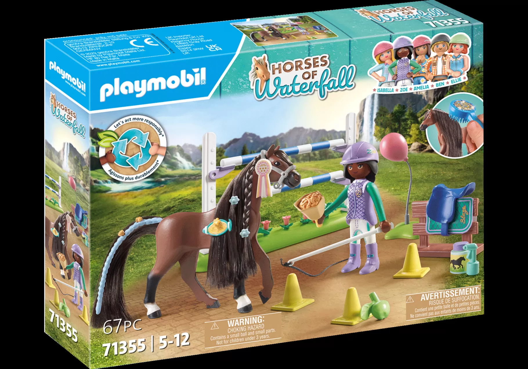 Zwierzęta | PLAYMOBIL Zoe i Blaze z przeszkodami